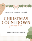 Christmas Countdown (2025 Advent) PRE-ORDER | Sticker Advent Calendar