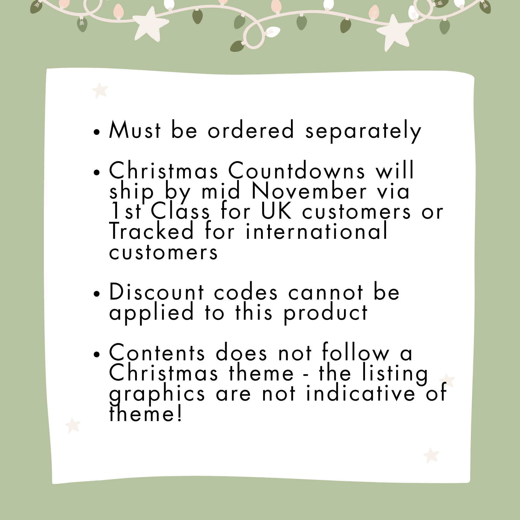 Christmas Countdown (2025 Advent) PRE-ORDER | Sticker Advent Calendar