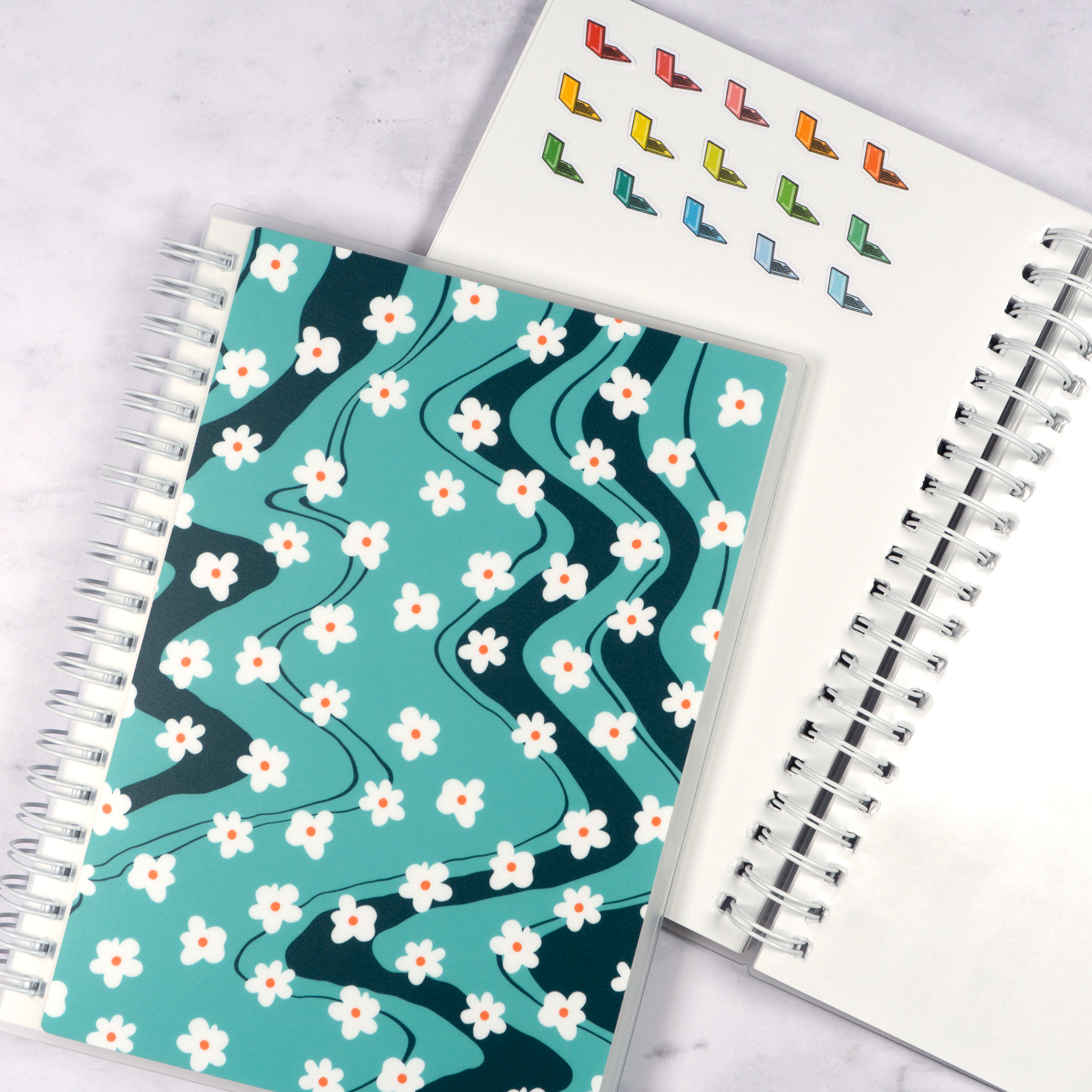 Daisies Reusable Sticker Book (5" x 7")
