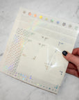 Floral Foil Sticker Pack (x4 Bundle)