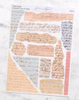 Letter Torn Paper Edge Journalling Stickers