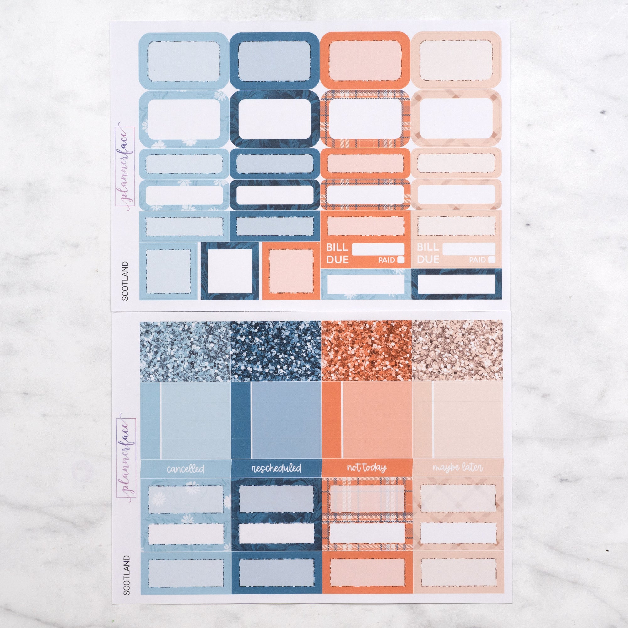 Scotland Weekly Sticker Kit