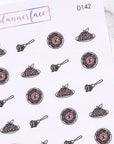 Spaghetti Pasta Doodle Stickers