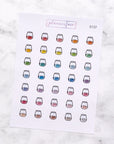 Stemless Wine / Juice Drink Doodle Stickers
