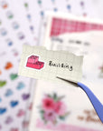 Building Brick Block Doodle Stickers