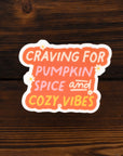Pumpkin Spice Die Cut Vinyl Sticker