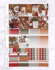 Log Cabin Christmas Weekly Sticker Kit