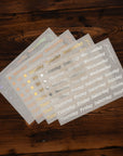 Foil Days Of The Week Script Sticker Bundle (4 Sheet Mixed Foil Bundle)