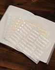 Foil Days Of The Week Script Sticker Bundle (4 Sheet Mixed Foil Bundle)