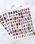 Ransom Note Alphabet Letter Journalling Stickers (3 Sheets)
