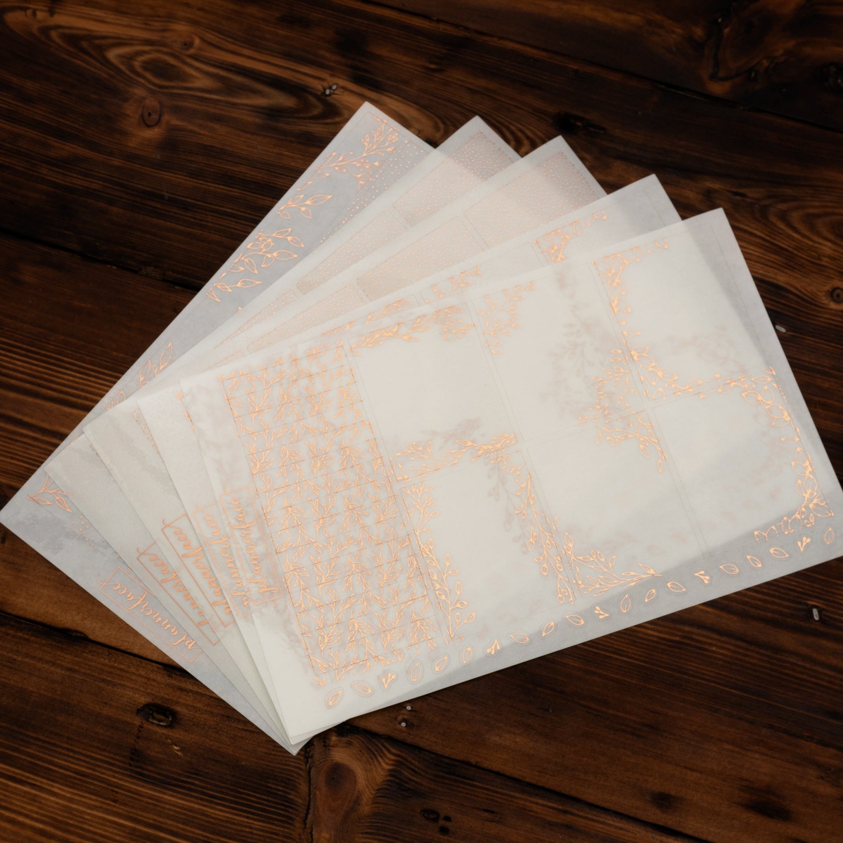 Botanical Foil Pack (Rose gold)