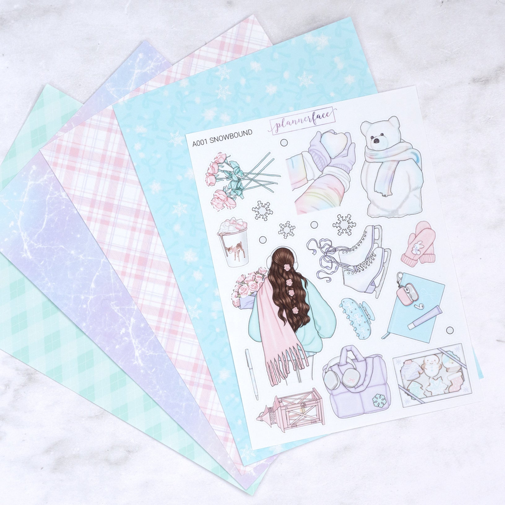 Snowbound Creative Journal Sticker Set