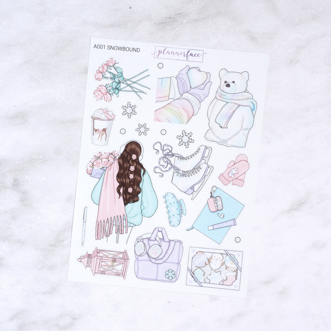 Snowbound Creative Journal Sticker Set