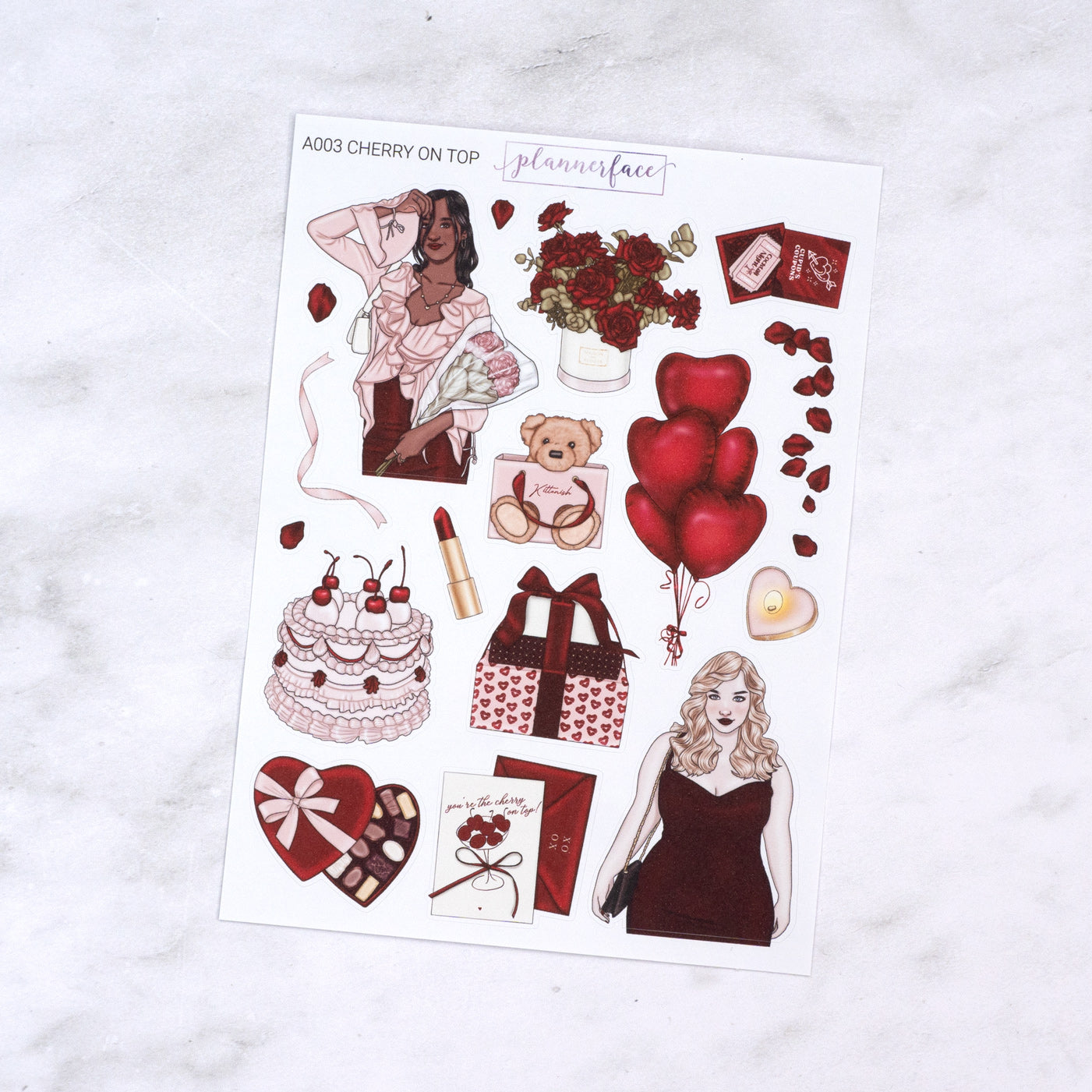 Cherry On Top Creative Journal Sticker Set