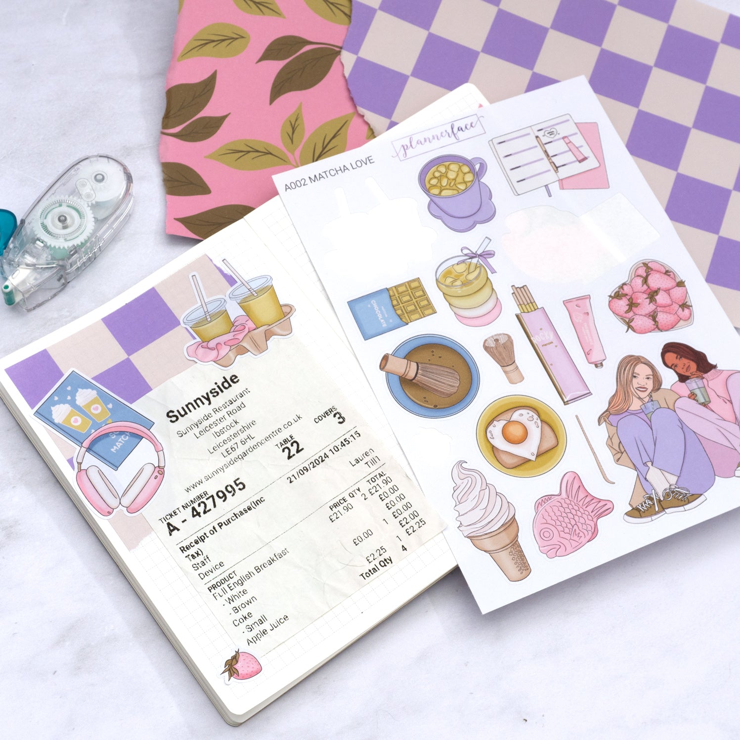 Matcha Love Creative Journal Sticker Set