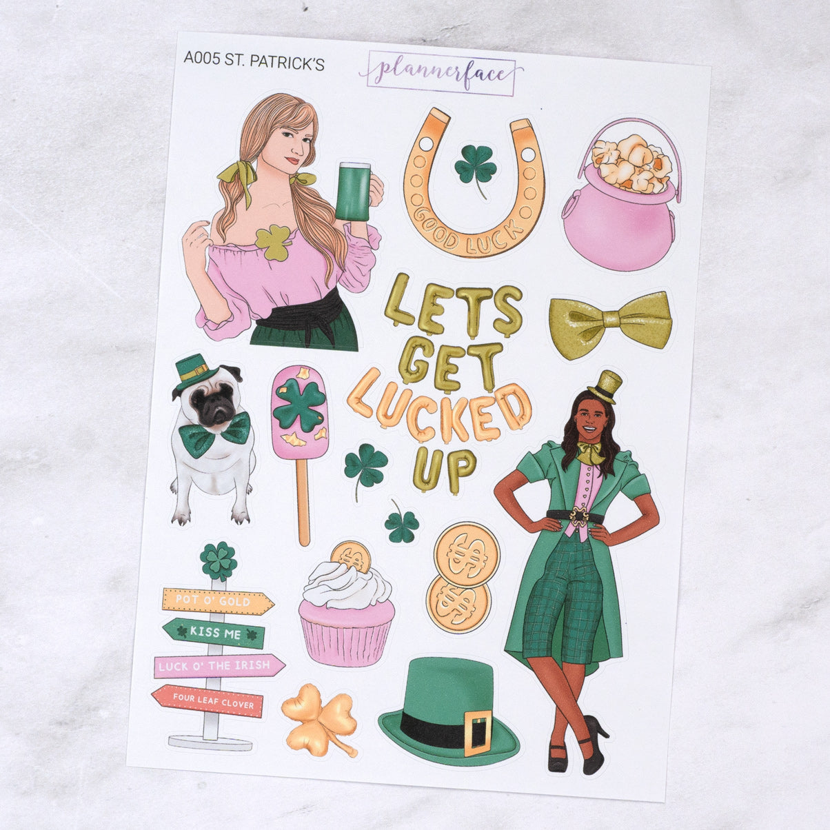 St. Patrick's Creative Journal Sticker Set