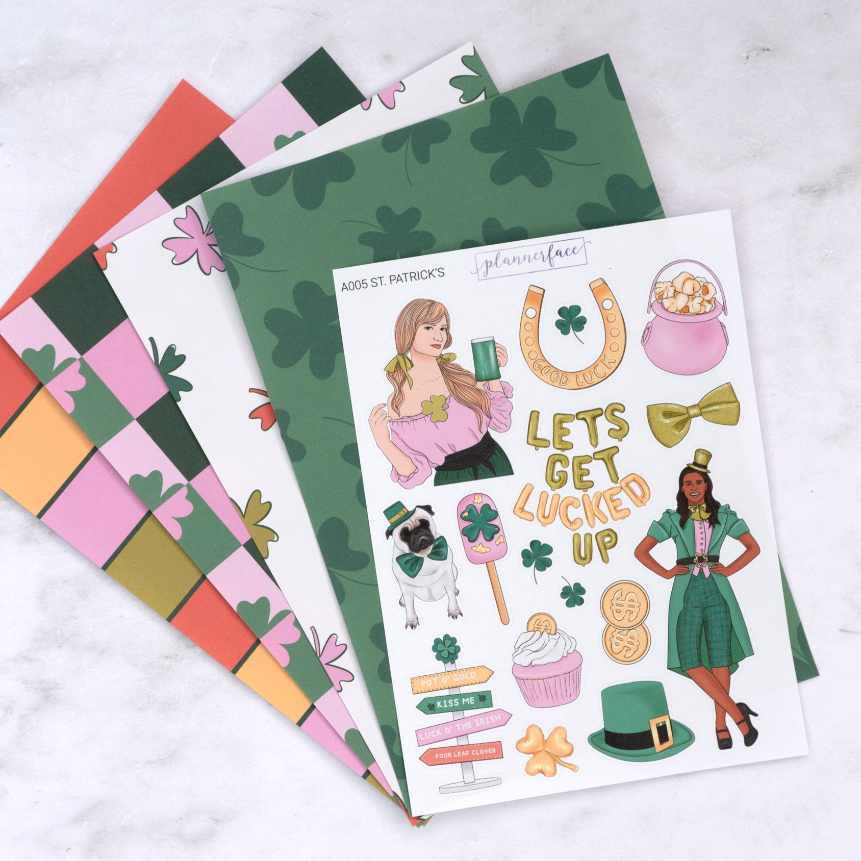 St. Patrick's Creative Journal Sticker Set