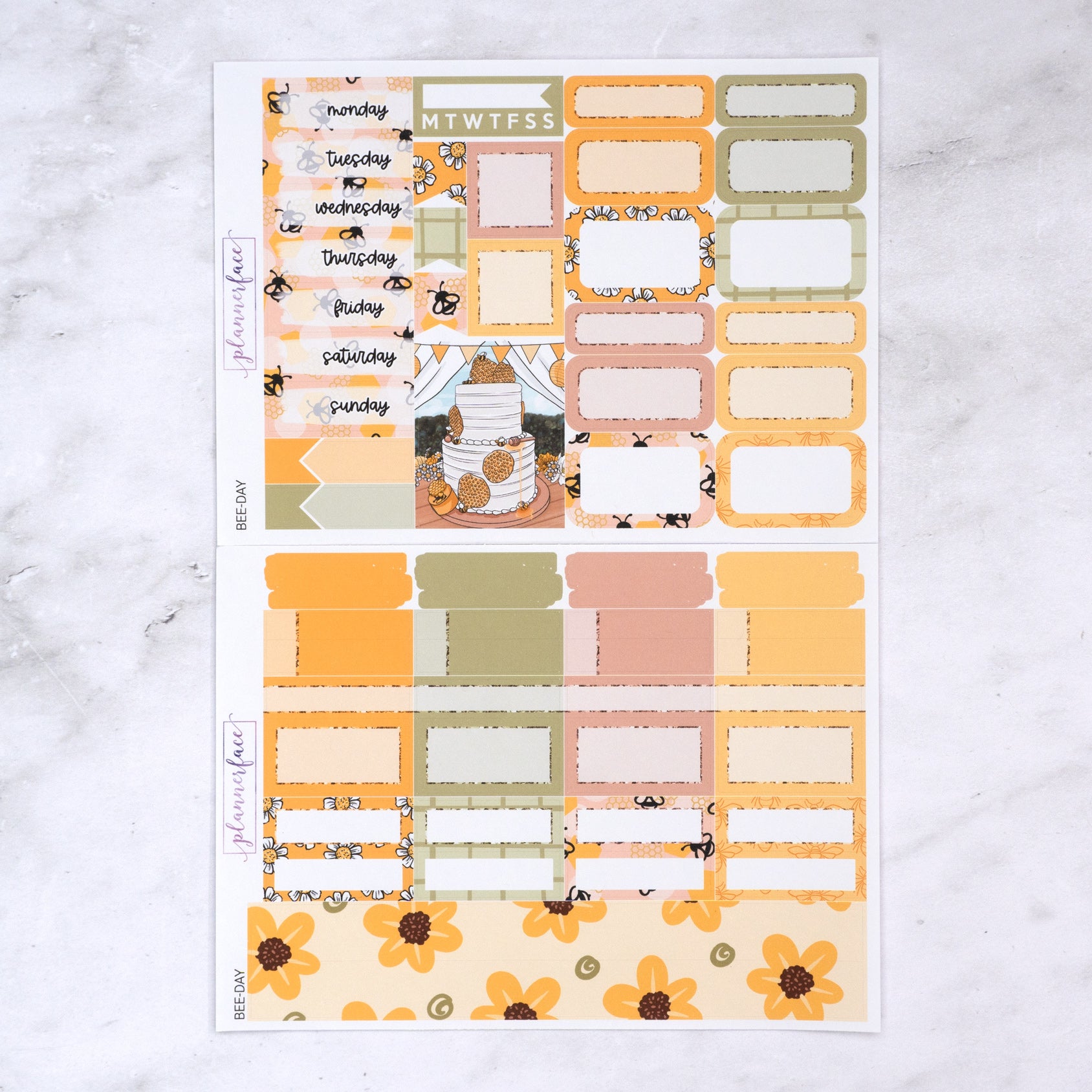Bee-Day Mini Weekly Sticker Kit