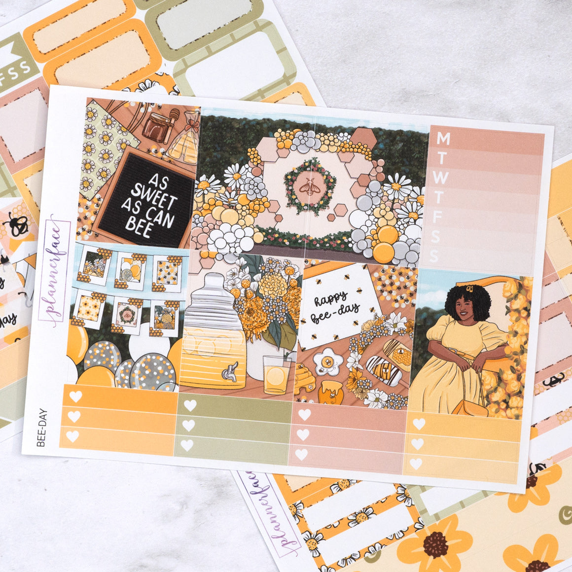 Bee-Day Mini Weekly Sticker Kit