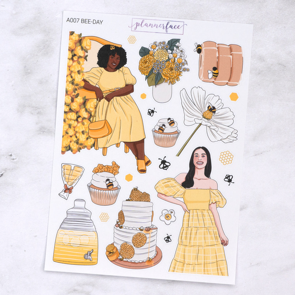 Bee-Day Creative Journal Sticker Set