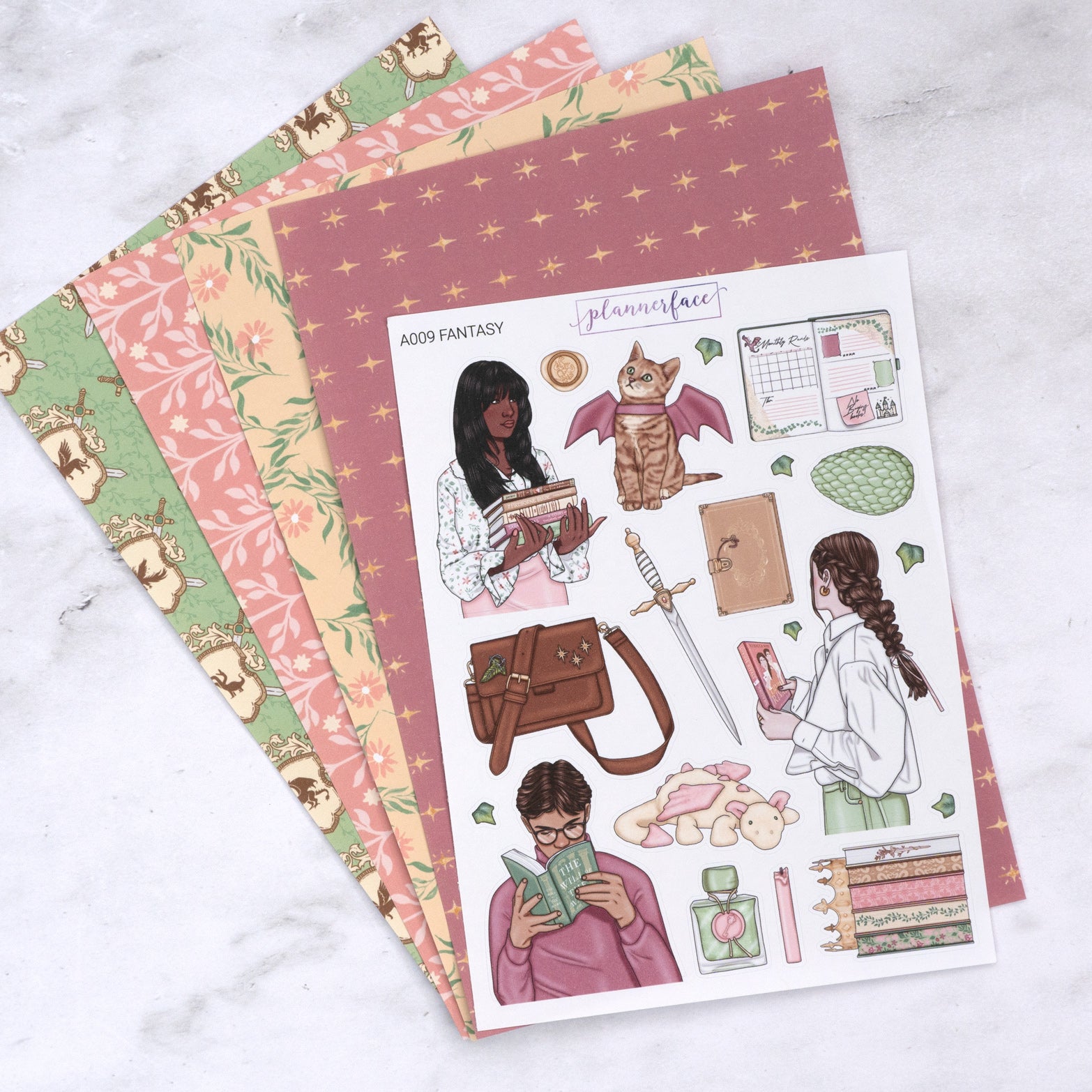 Fantasy Creative Journal Sticker Set