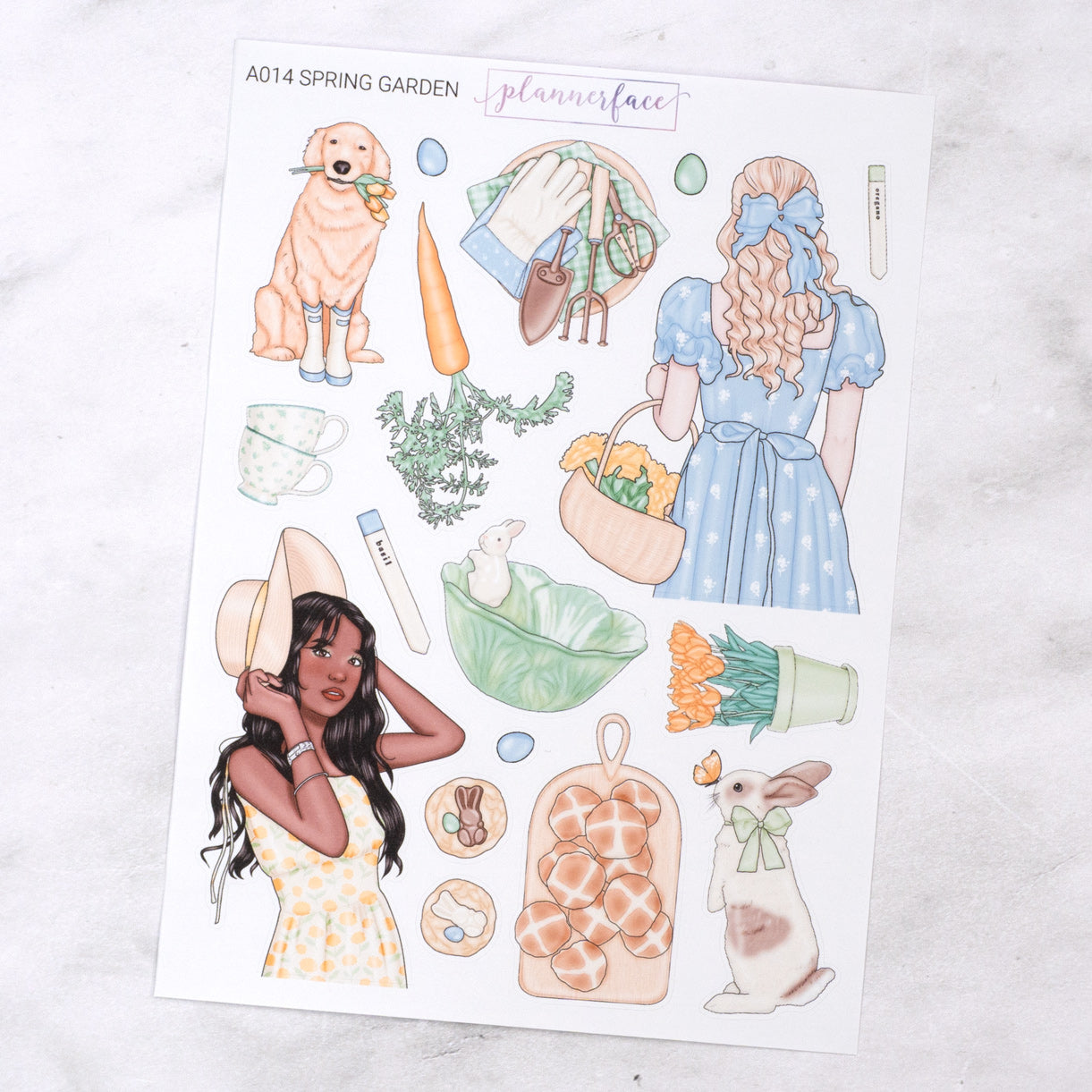 Spring Garden Creative Journal Sticker Set