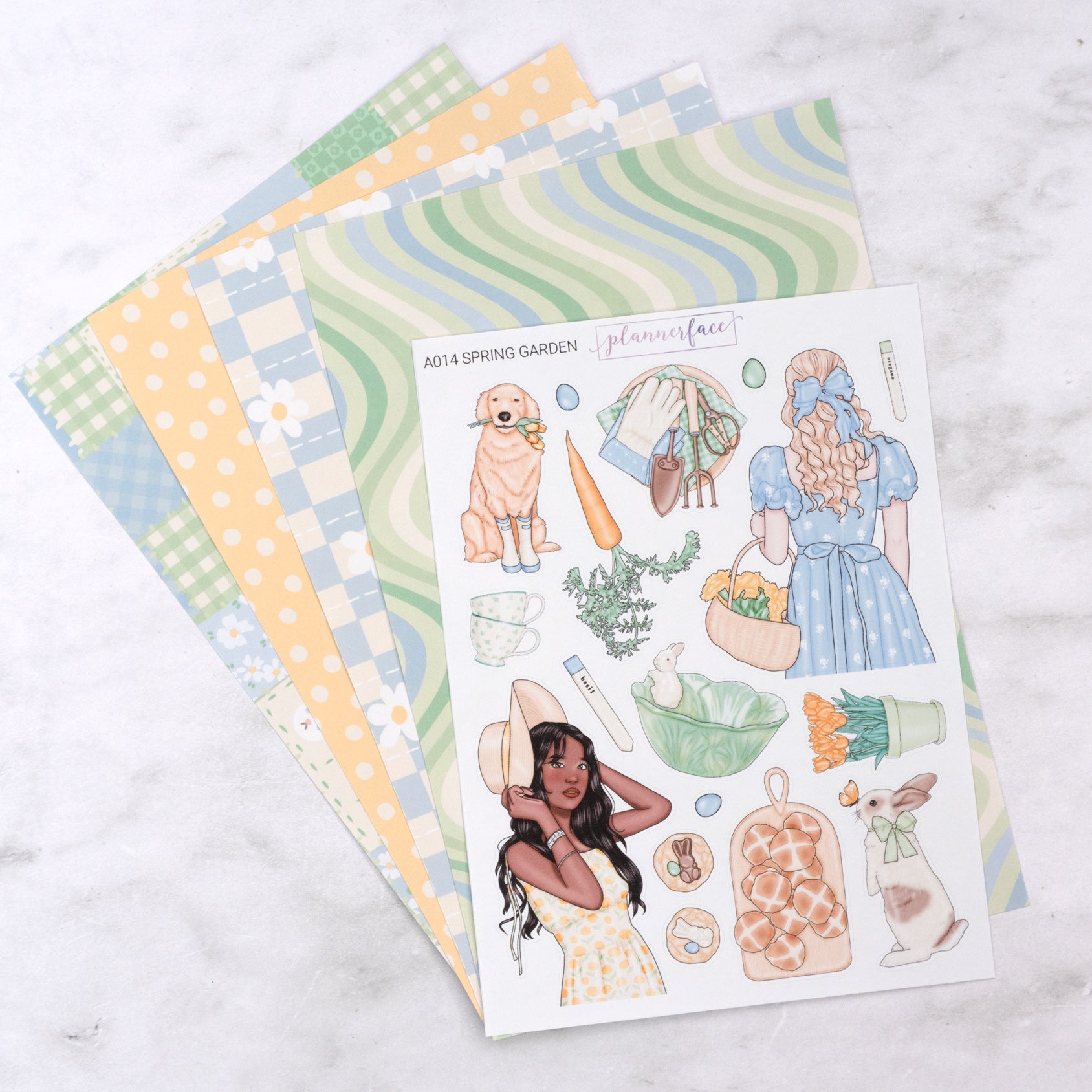 Spring Garden Creative Journal Sticker Set