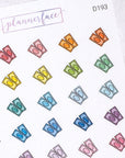 Money (Bank Notes) Multicolour Doodle Stickers