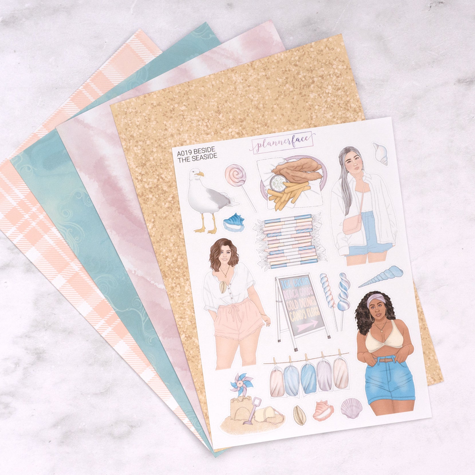 Beside The Seaside Creative Journal Sticker Set