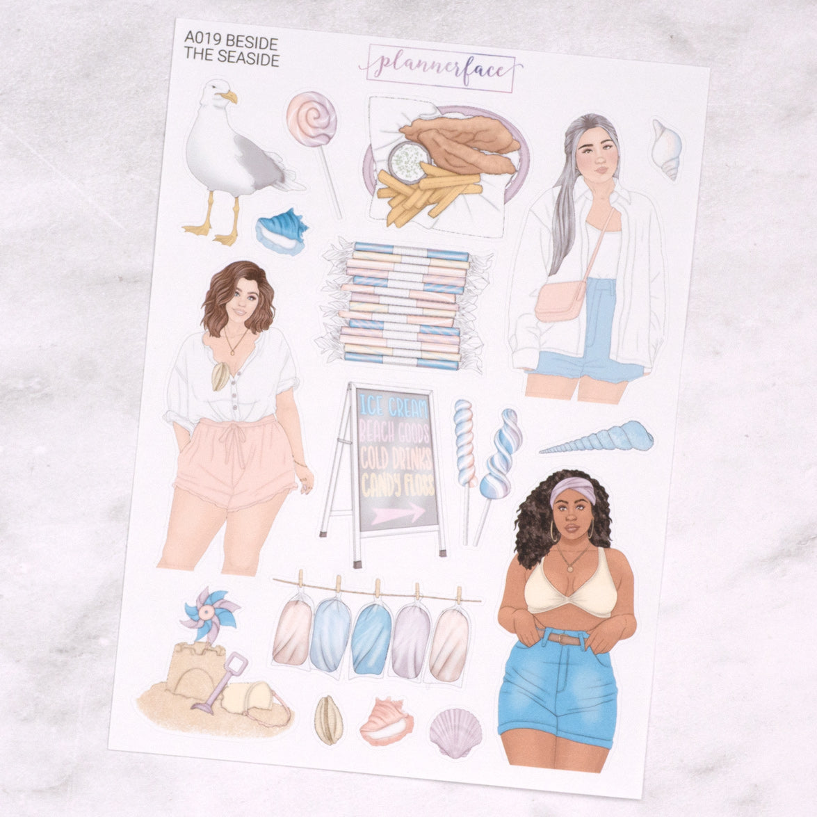Beside The Seaside Creative Journal Sticker Set