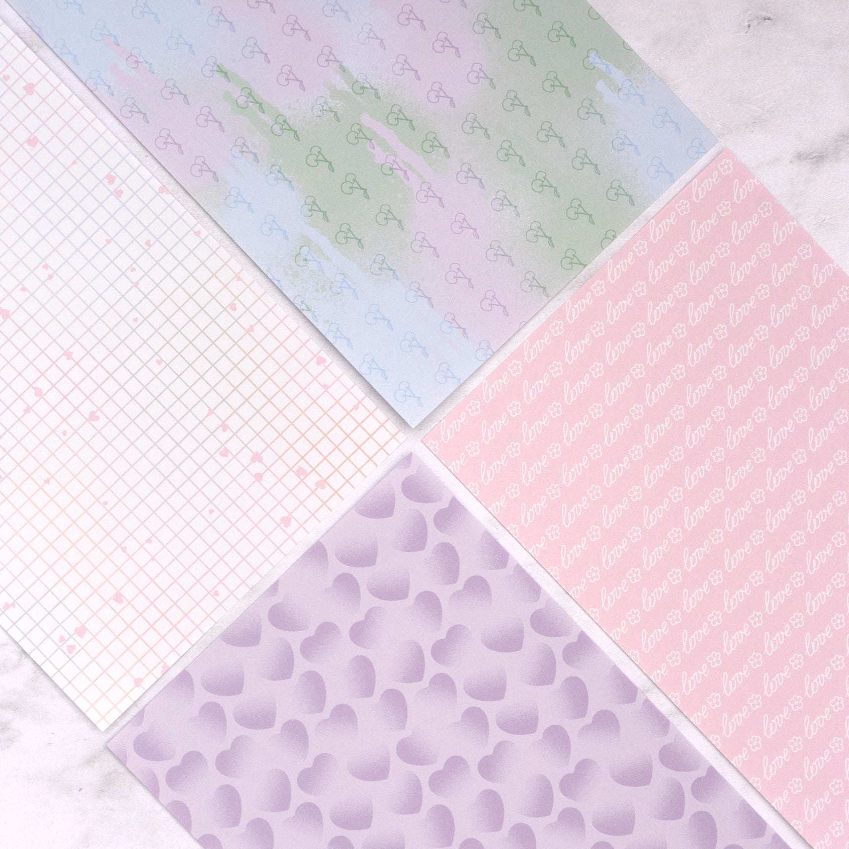 Romance Fan Creative Journal Sticker Set