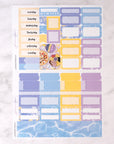 Lavender Beach Mini Weekly Sticker Kit