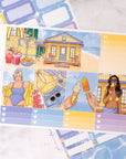 Lavender Beach Mini Weekly Sticker Kit