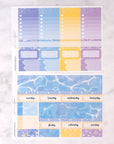 Lavender Beach Weekly Sticker Kit