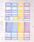 Lavender Beach Weekly Sticker Kit