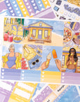 Lavender Beach Weekly Sticker Kit