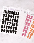 Bubble Number Journalling Stickers