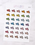Ticket Multicolour Doodle Stickers