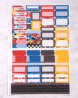 Race Day Mini Weekly Sticker Kit
