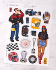 Race Day Creative Journal Sticker Set