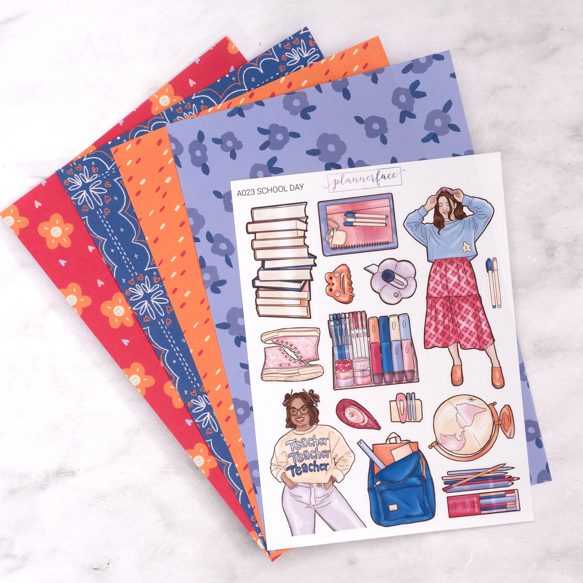 School Day Creative Journal Sticker Set