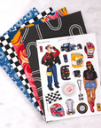 Race Day Creative Journal Sticker Set