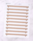 Build Your Own Bookshelf Journalling Stickers