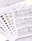 Build Your Own Bookshelf Journalling Stickers