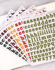 Christmas Serif Letter Alphabet Journalling Stickers