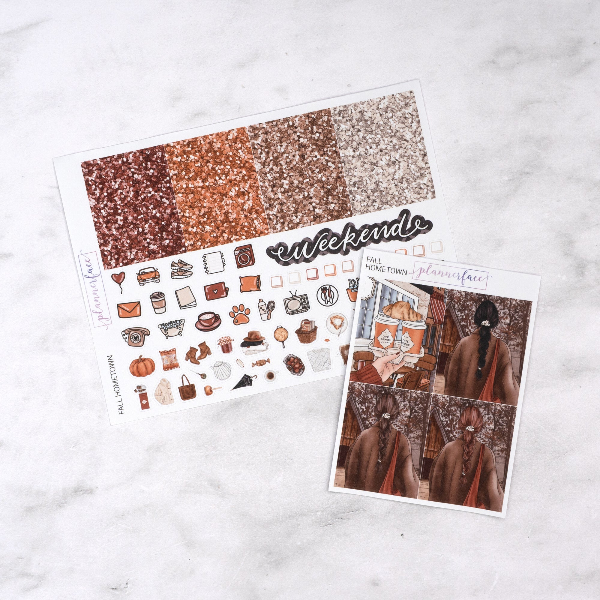 Fall Hometown Mini Weekly Sticker Kit