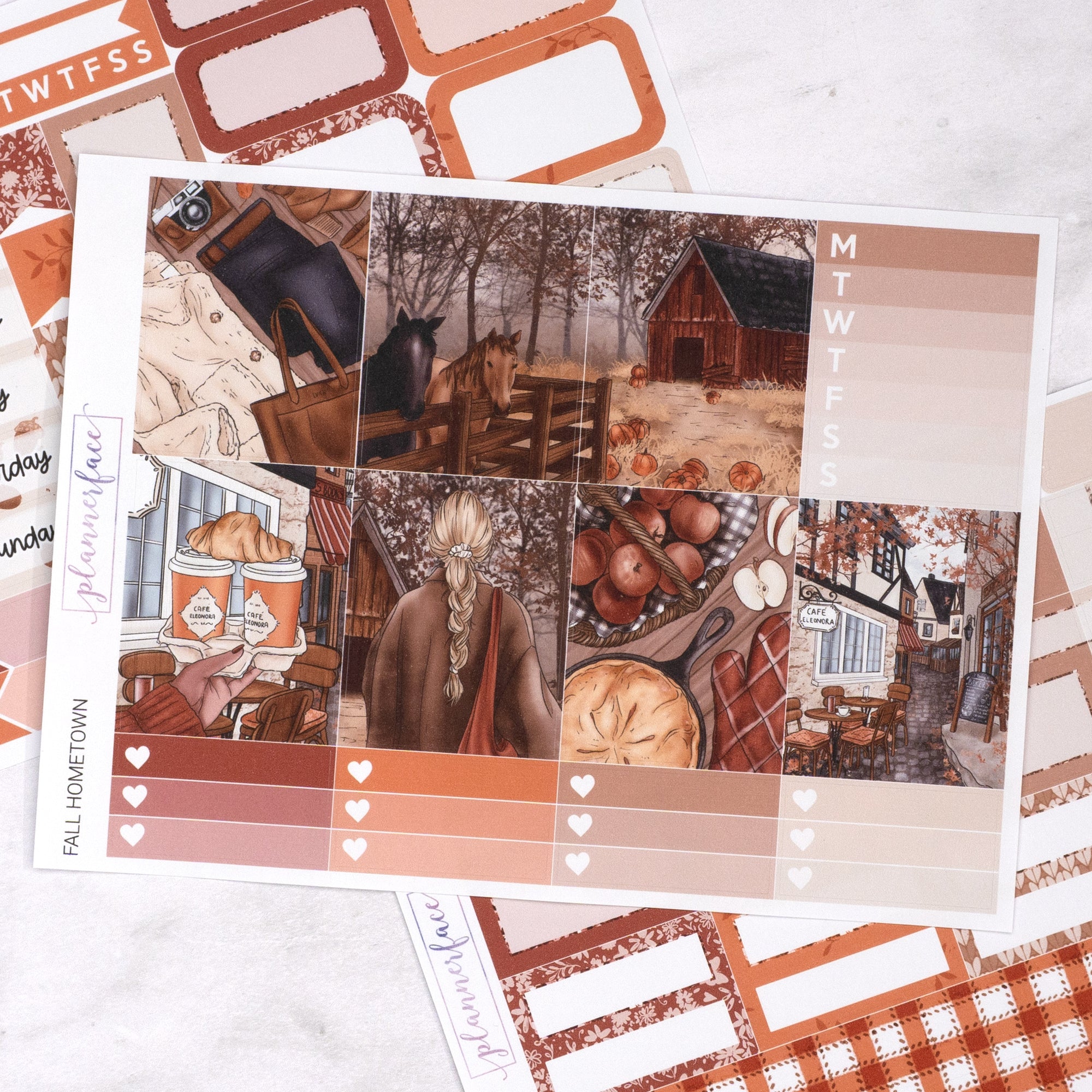 Fall Hometown Mini Weekly Sticker Kit
