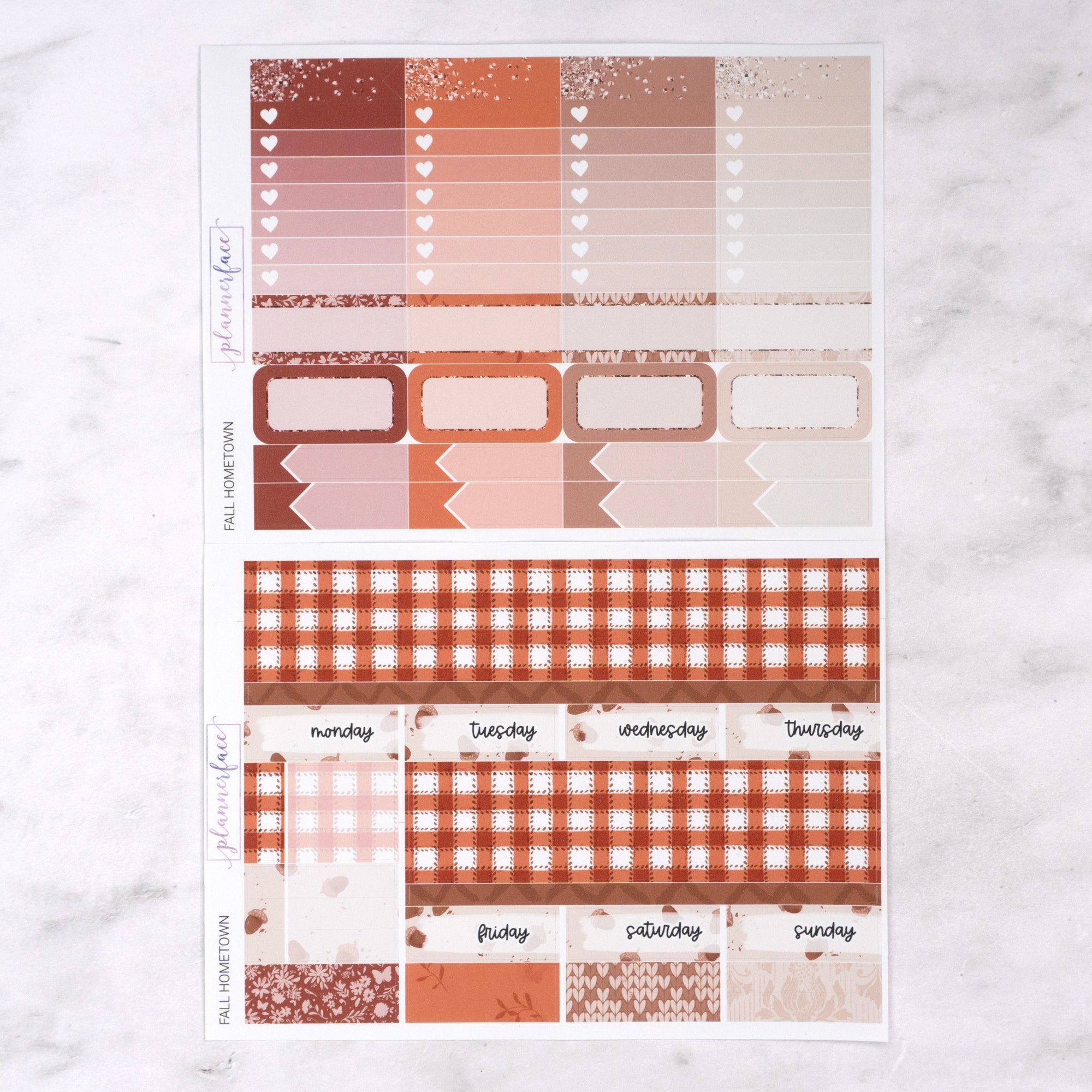 Fall Hometown Weekly Sticker Kit