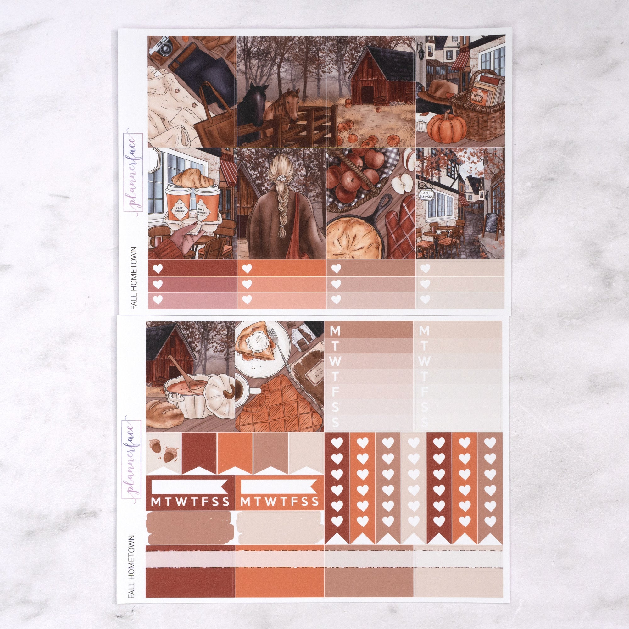 Fall Hometown Weekly Sticker Kit