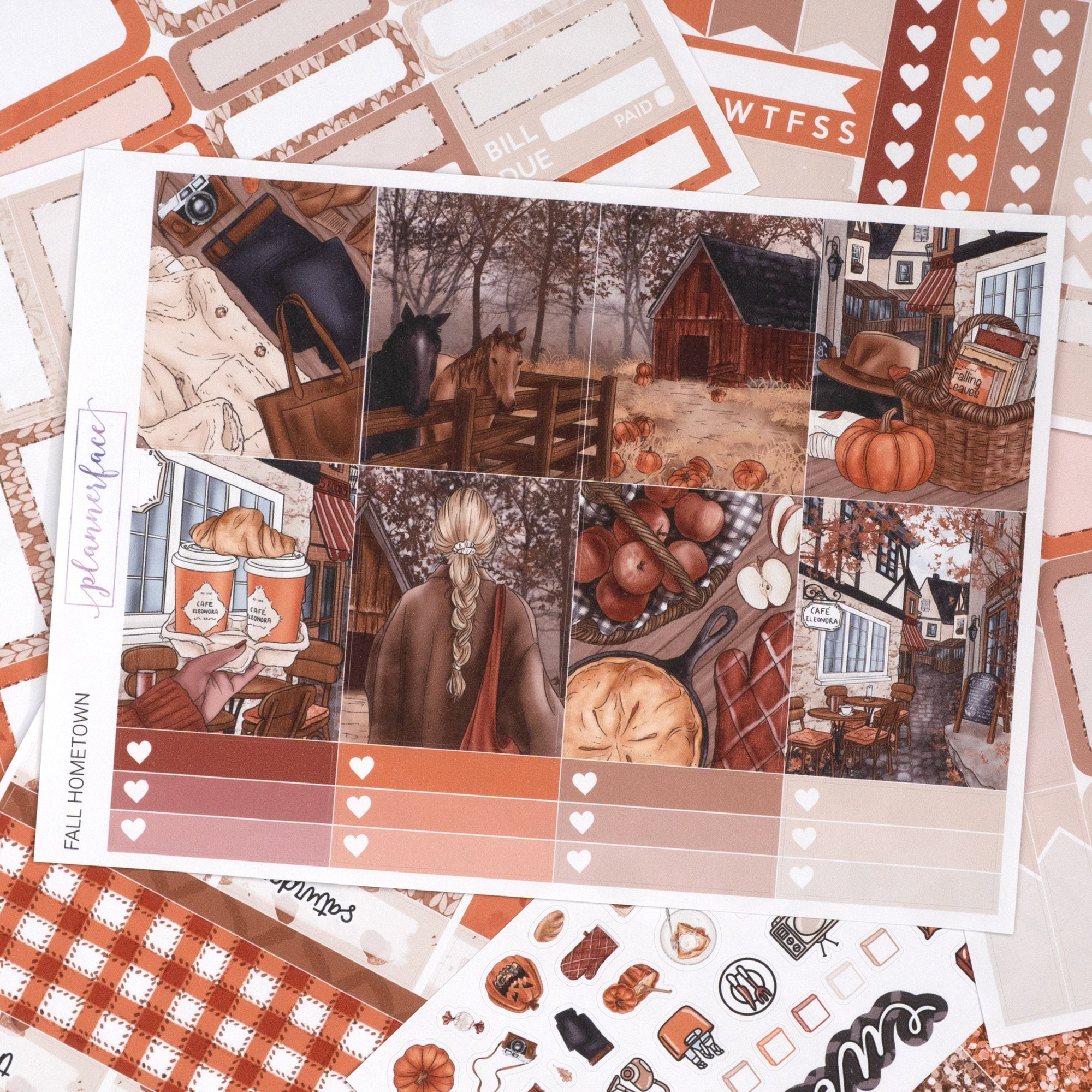 Fall Hometown Weekly Sticker Kit
